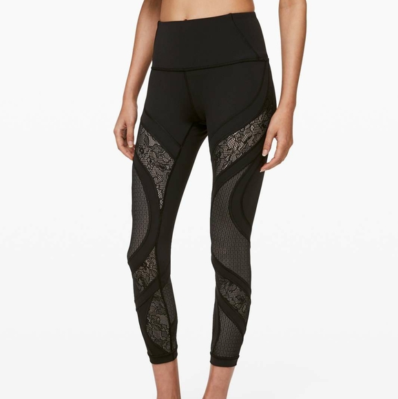 lululemon athletica Pants - Wunder Under 25" Lace Leggings